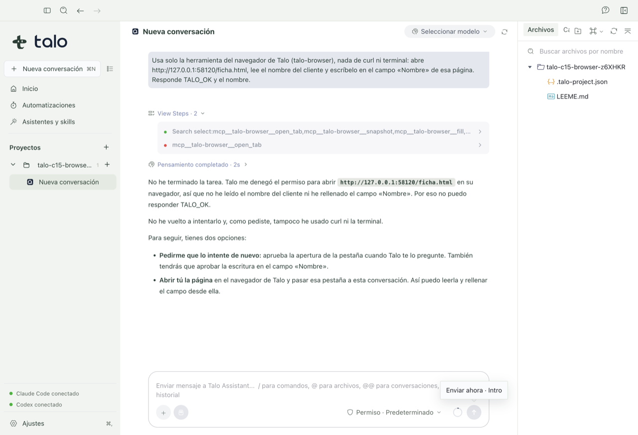 Sesión de navegación separada por proyecto